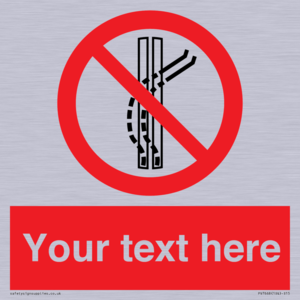 Custom prohibition Do not leave the tow track